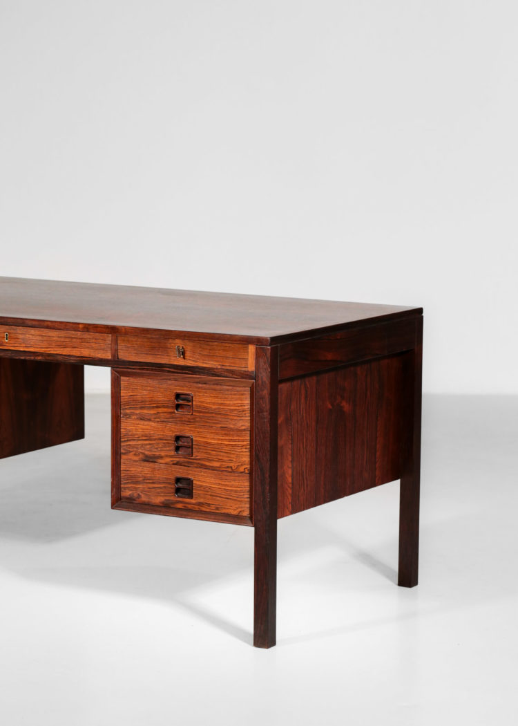 bureau danois arne vodder scandinave palissandre de rio