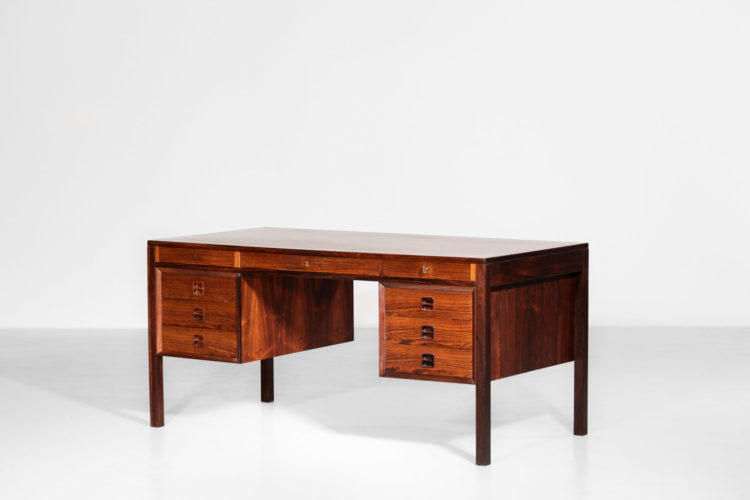 bureau danois arne vodder scandinave palissandre de rio