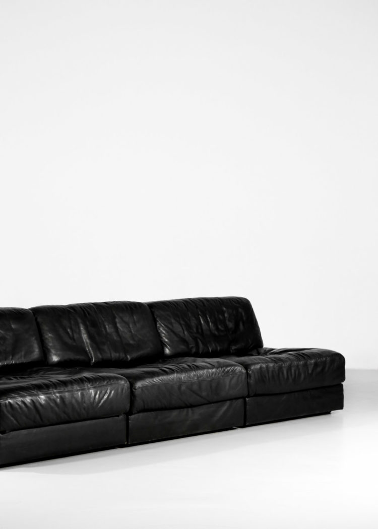 canape de sede DS76 noir sofa design années 70