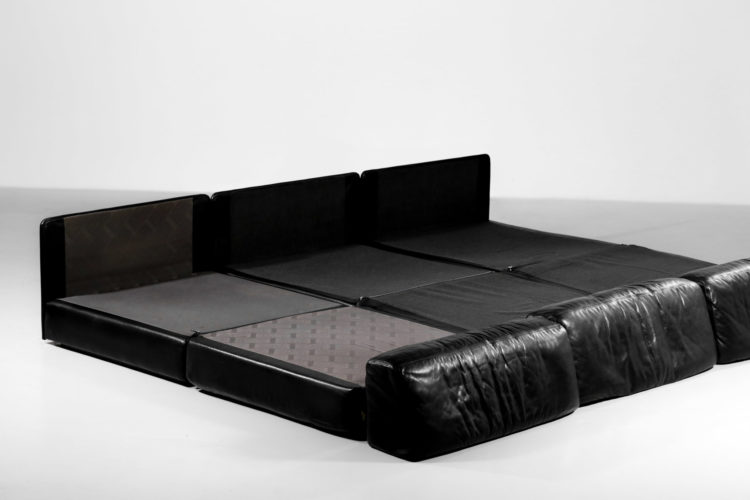 canape de sede DS76 noir sofa design années 70