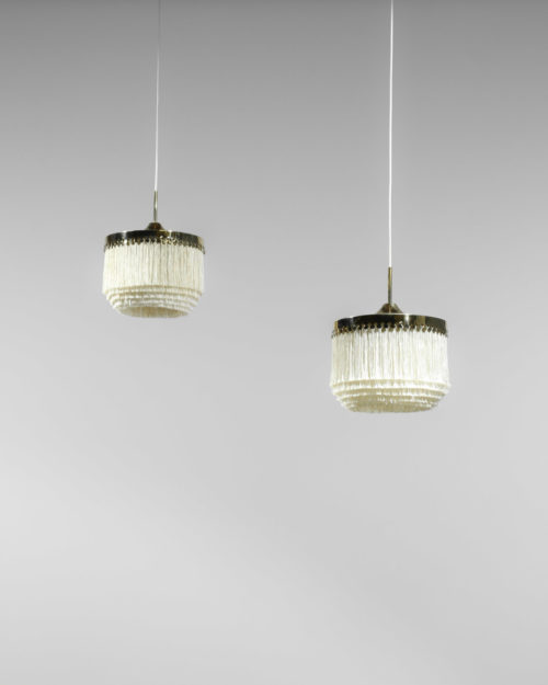 paire de suspension Suedoise Hans Agne Jakobsson frange vintage design17