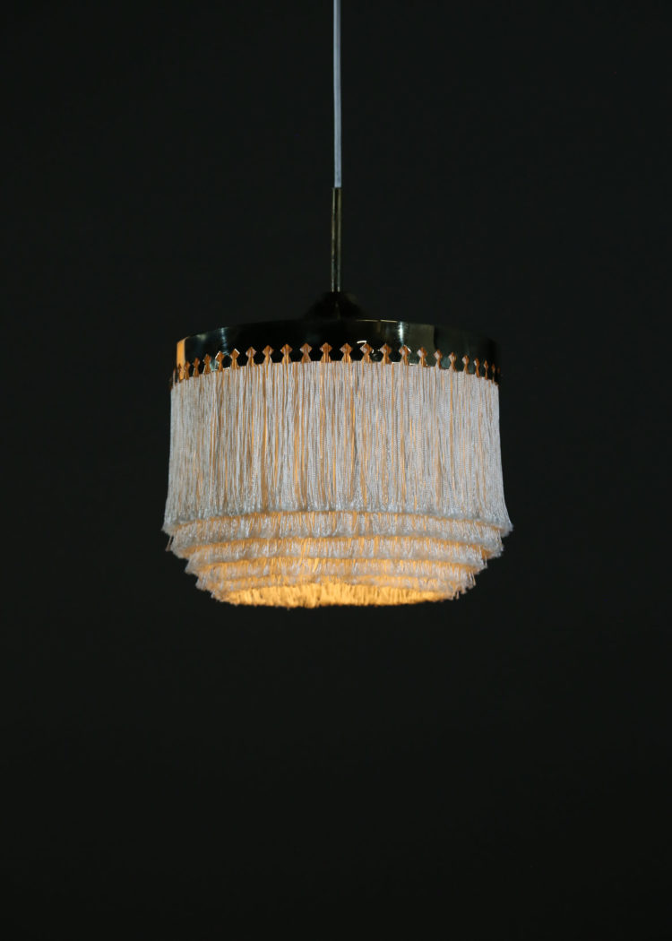 paire de suspension Suedoise Hans Agne Jakobsson frange vintage design17