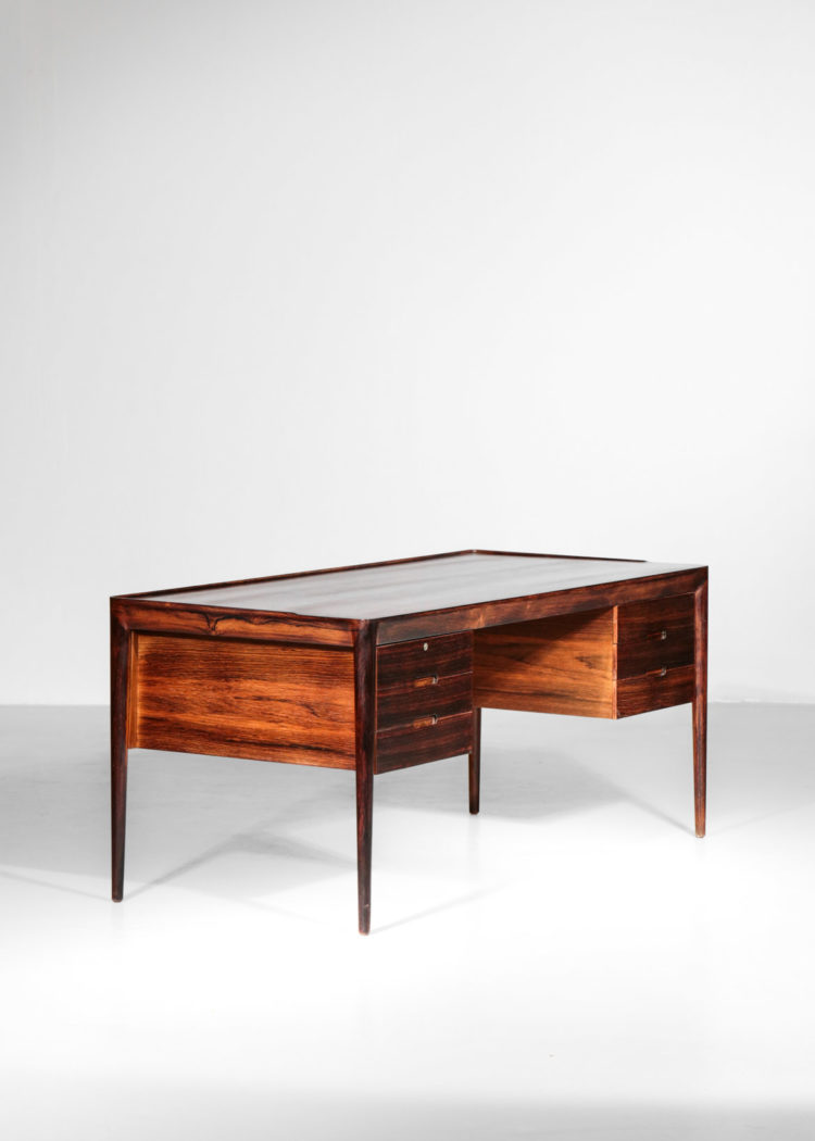 bureau danois scandinave Erik Riisager hansen en palissandre de rio