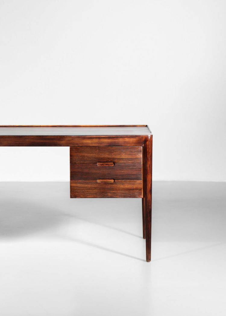 bureau danois scandinave Erik Riisager hansen en palissandre de rio