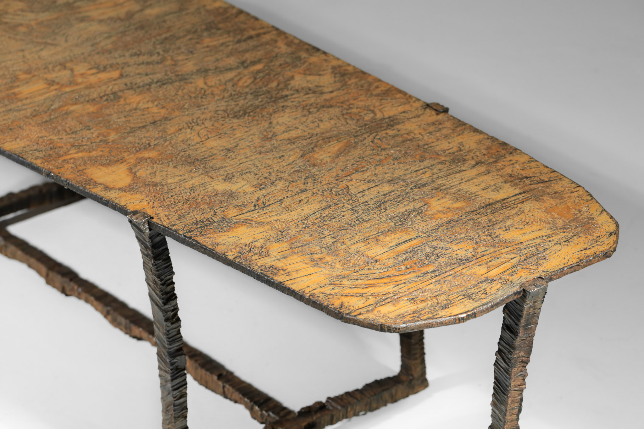 Studio Danke Galerie table basse creation Bryan parlati fer forgé bronze64