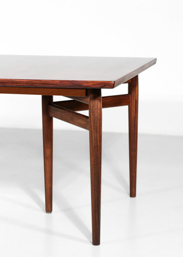 Grande table à manger danoise arne vodder en palissandre de rio scandinave sibast 212 3