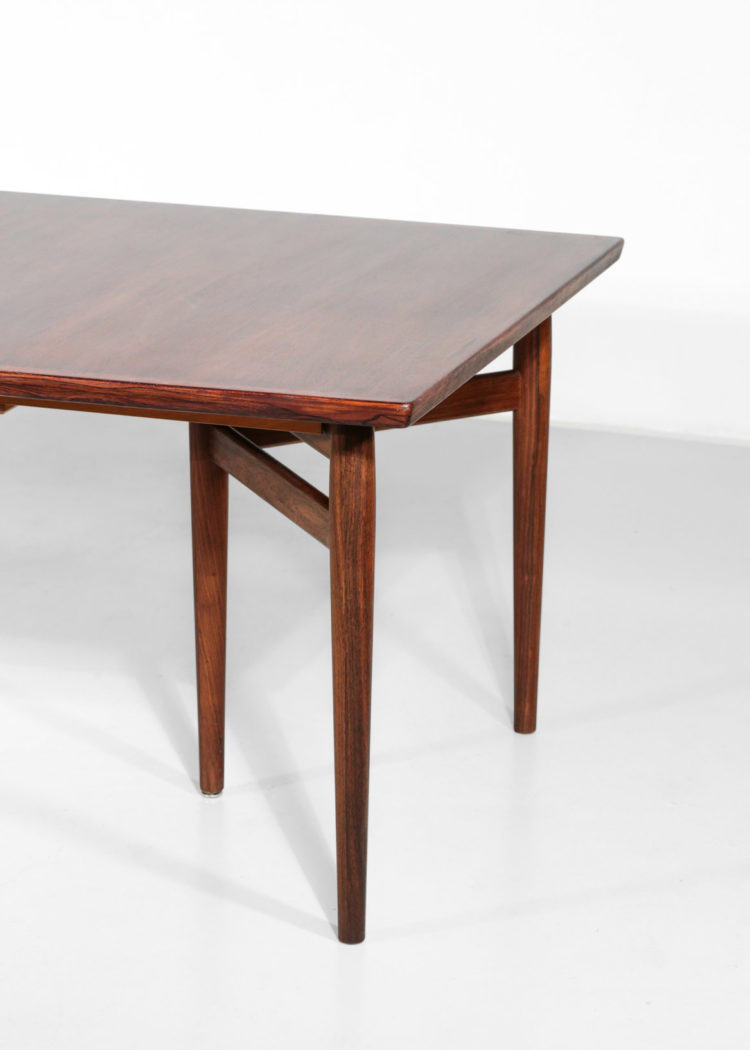 Grande table à manger danoise arne vodder en palissandre de rio scandinave sibast 212 3