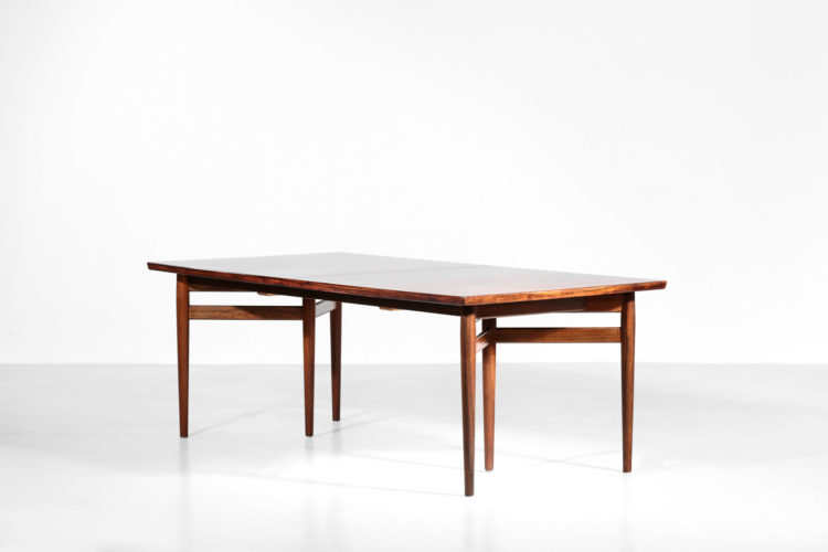 Grande table à manger danoise arne vodder en palissandre de rio scandinave sibast 212 3