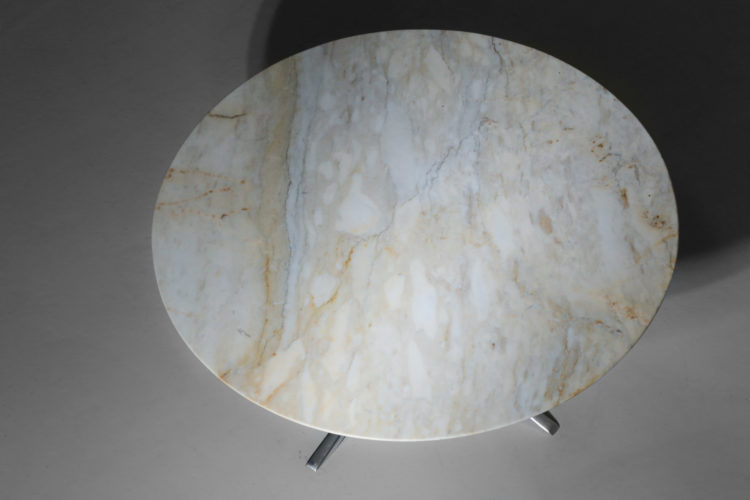 table basse ronde en marbre années 60 vintage 9