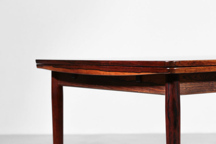 grande table a manger arne vodder danoise scandinave en palissandre de rio années 60