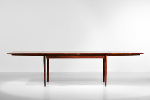 grande table a manger arne vodder danoise scandinave en palissandre de rio années 60