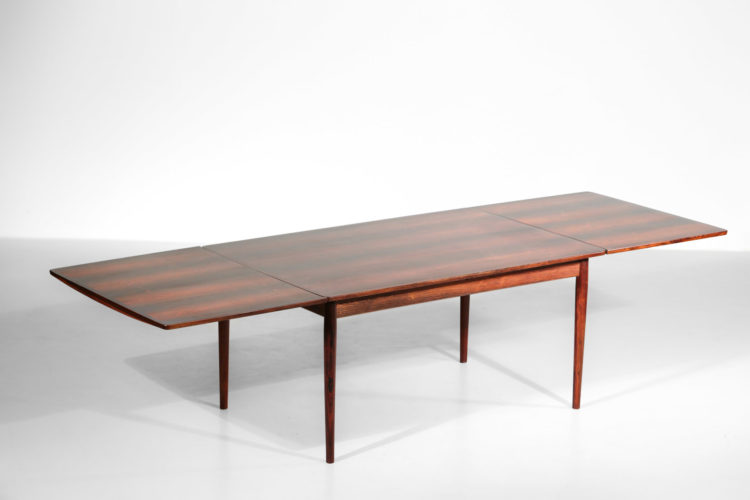 grande table a manger arne vodder danoise scandinave en palissandre de rio années 60