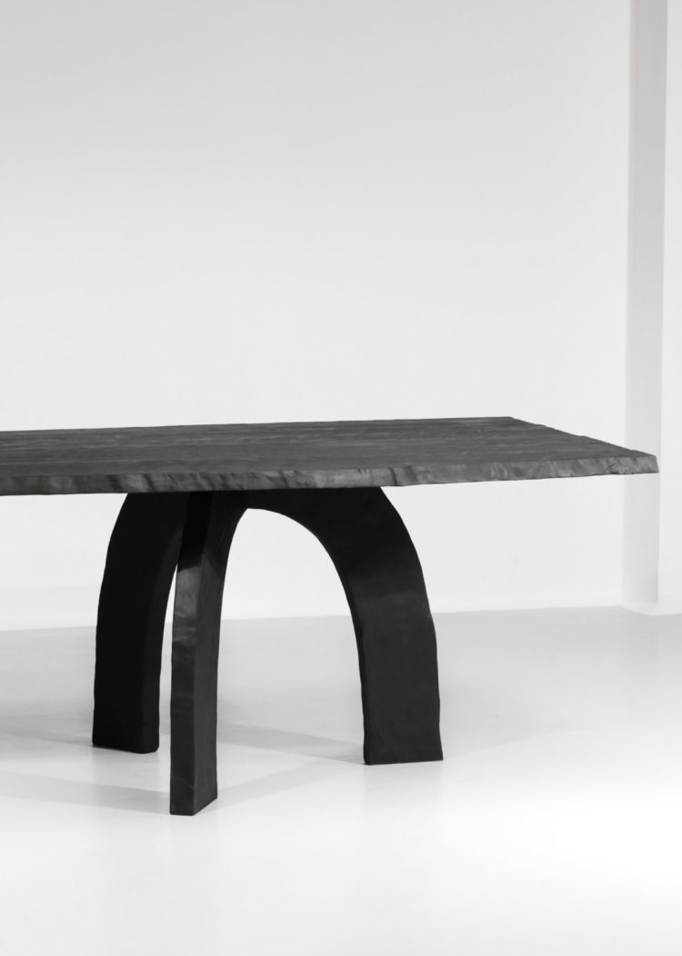 grande table à manger vincent vincent bois brulé design 61