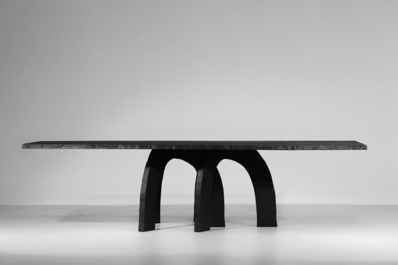 grande table à manger vincent vincent bois brulé design 27