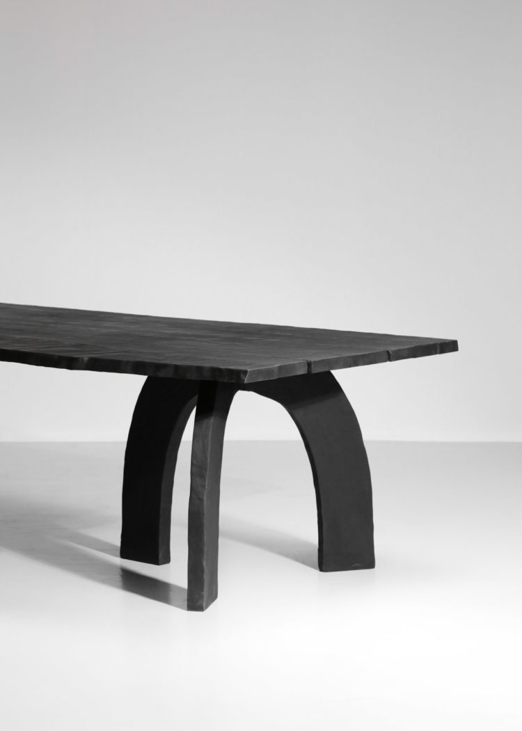 grande table à manger vincent vincent bois brulé design 61