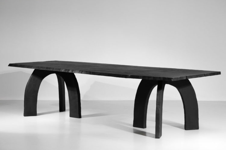 grande table à manger vincent vincent bois brulé design 59