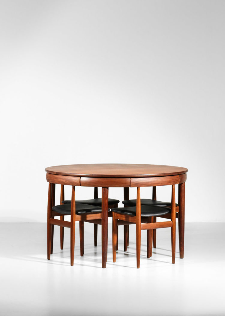 hans olsen set de table danois chaise et table teck scandinave1