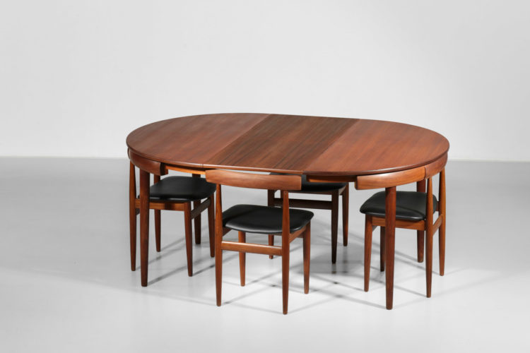 hans olsen set de table danois chaise et table teck scandinave