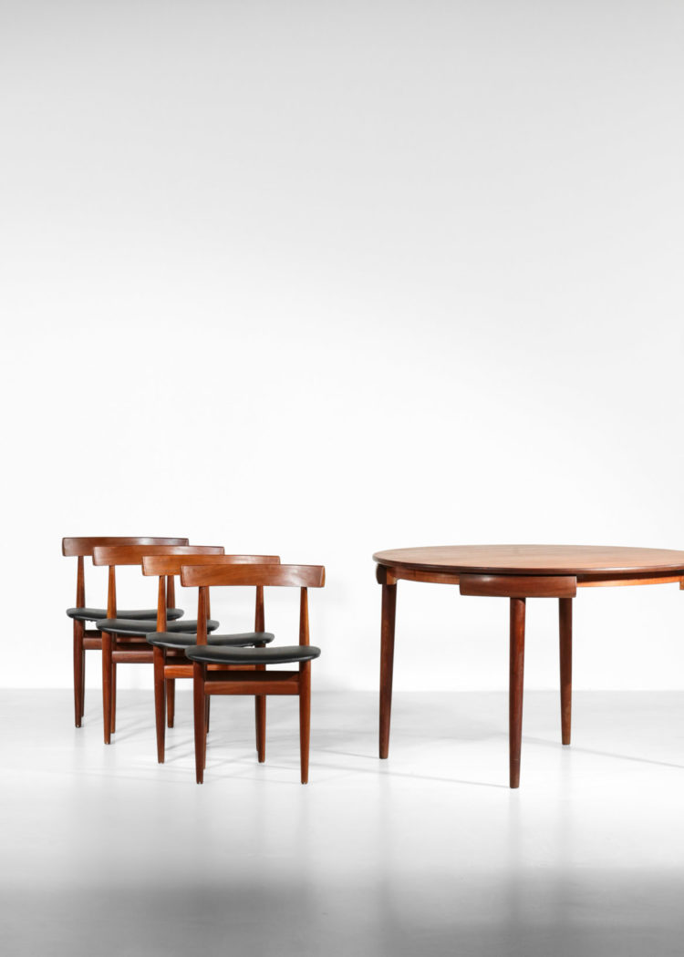 hans olsen set de table danois chaise et table teck scandinave