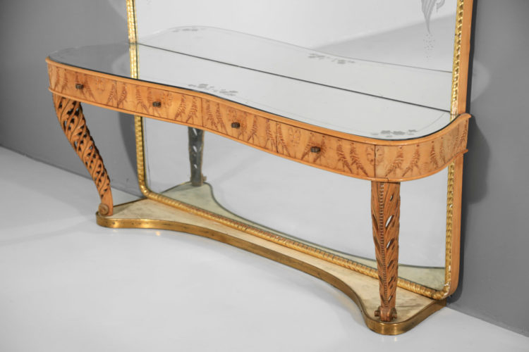 pier luigi colli console italienne miroir design italien