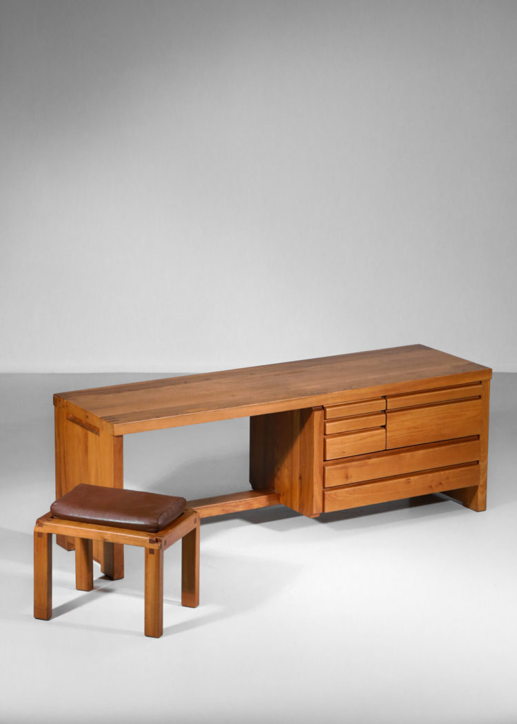 coiffeuse bureau R05 pierre chapo enfilade avec son tabouret 18