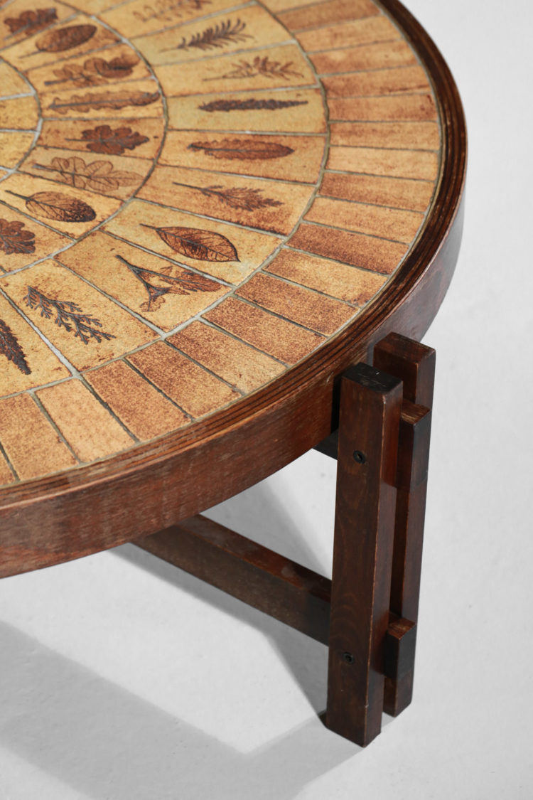 table basse ceramique roger capron modele herbier