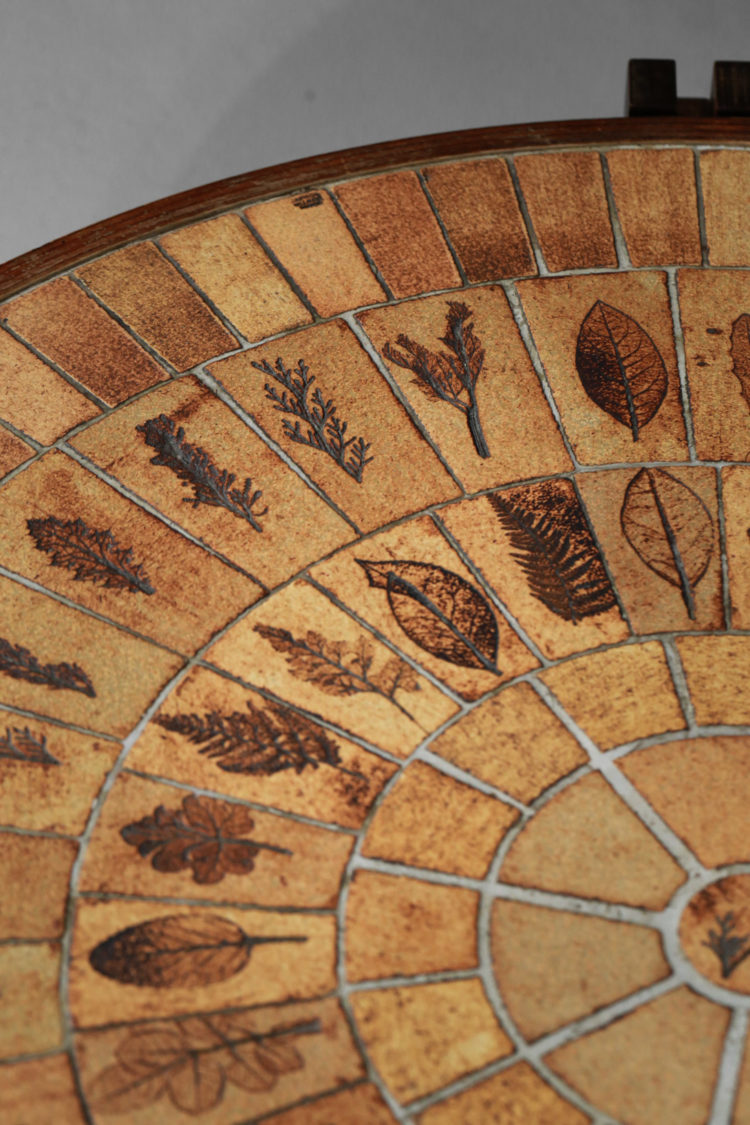 table basse ceramique roger capron modele herbier
