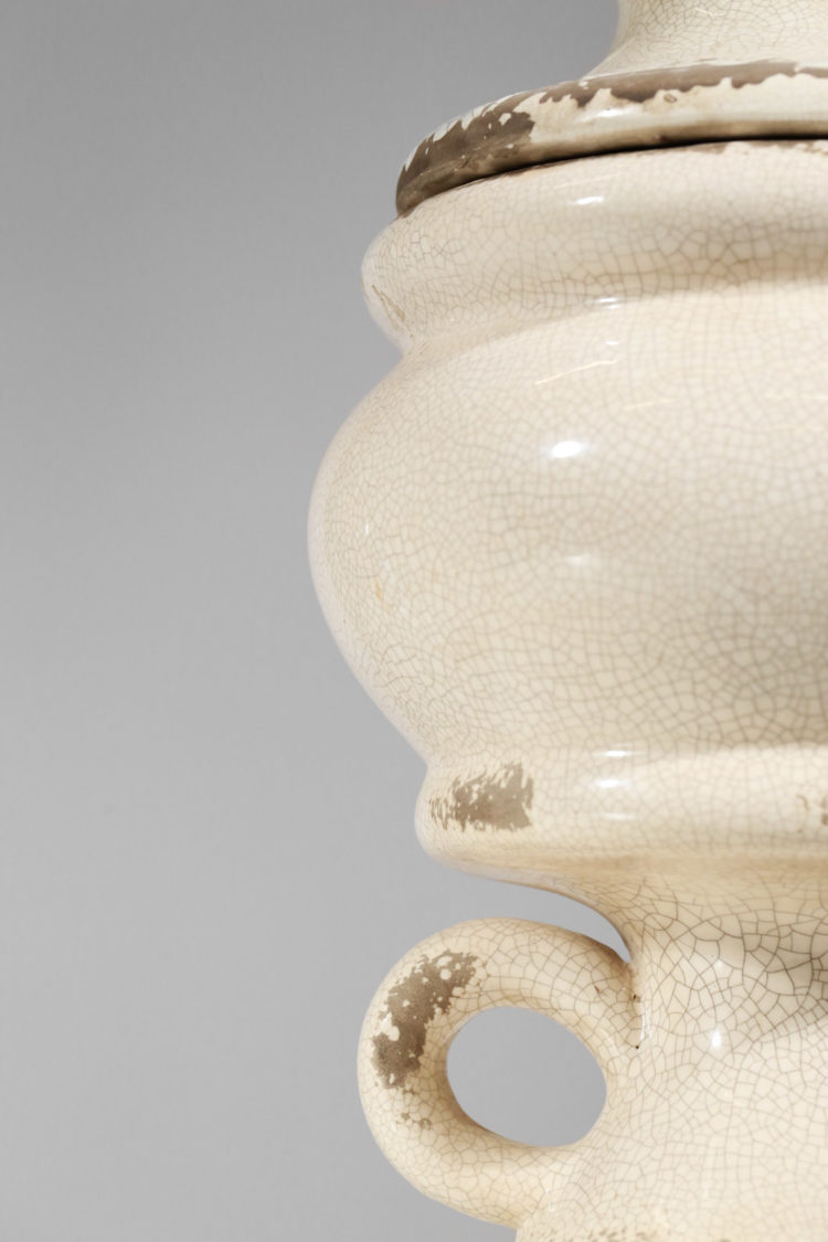 vase pot en ceramique craquelé dans le gout de jean michel frank