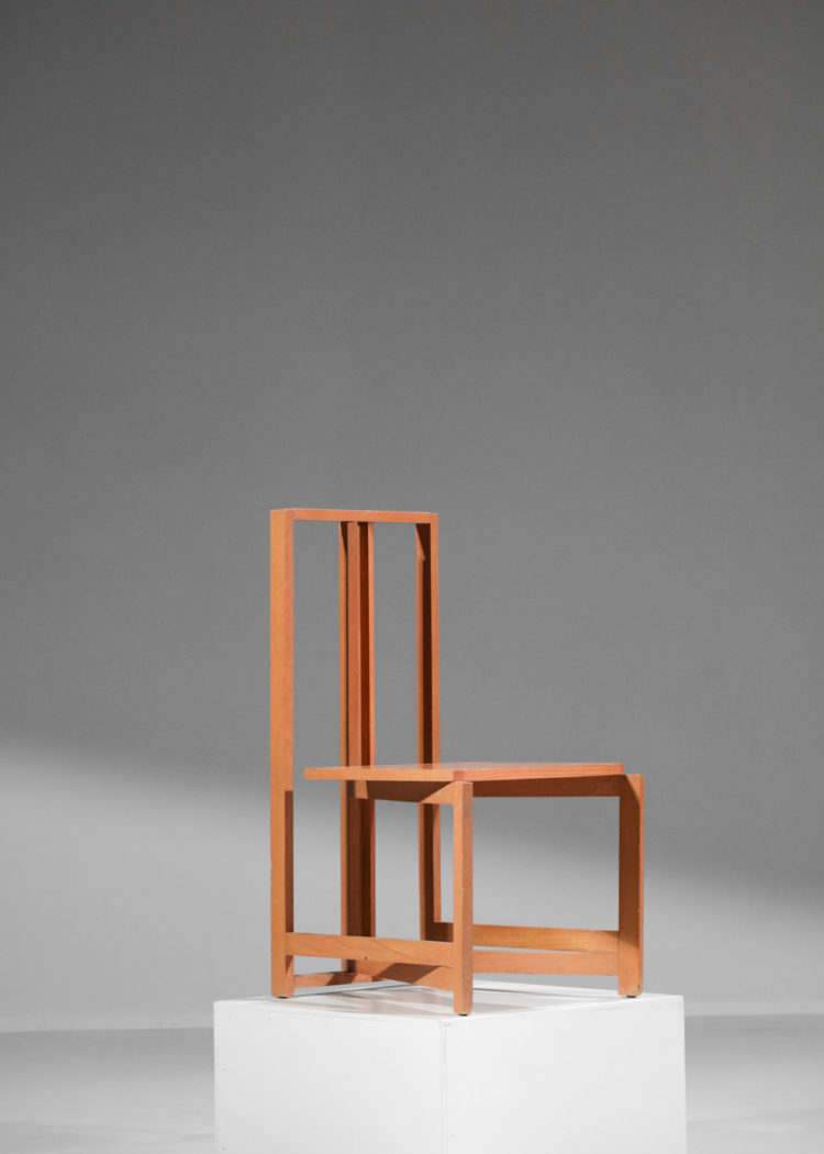 paire de chaise philippe parent design moderniste bauhaus vintage E558