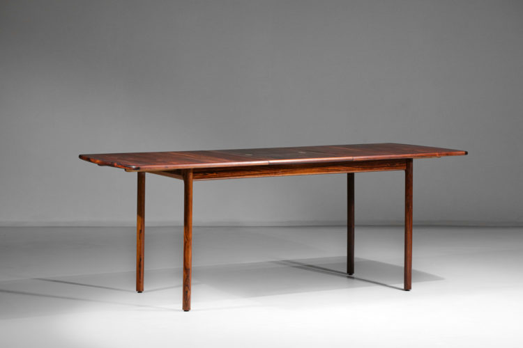 table à manger norvegienne Gerhard Berg en palissandre de rio rallonge 0