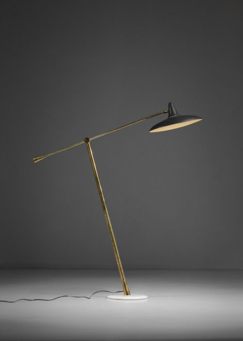 lampadaire italien stilnovo années 50 balancier vintage E402