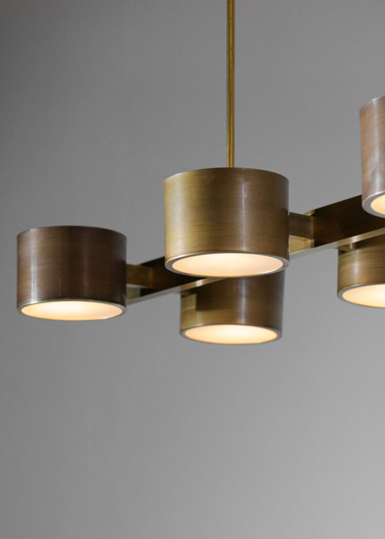 Grand lustre 12 coupelles dans le style de hans agne jakobsson EL136