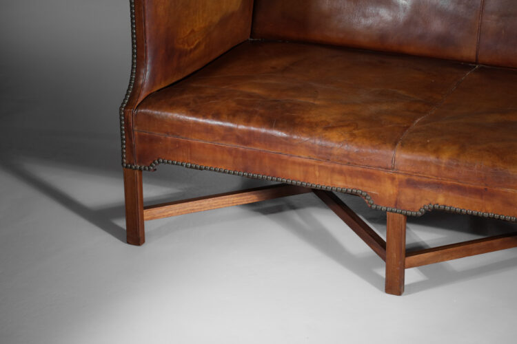 canapé banquette danois kaare klint model 4118 cuir cognac Rud Rasmussen