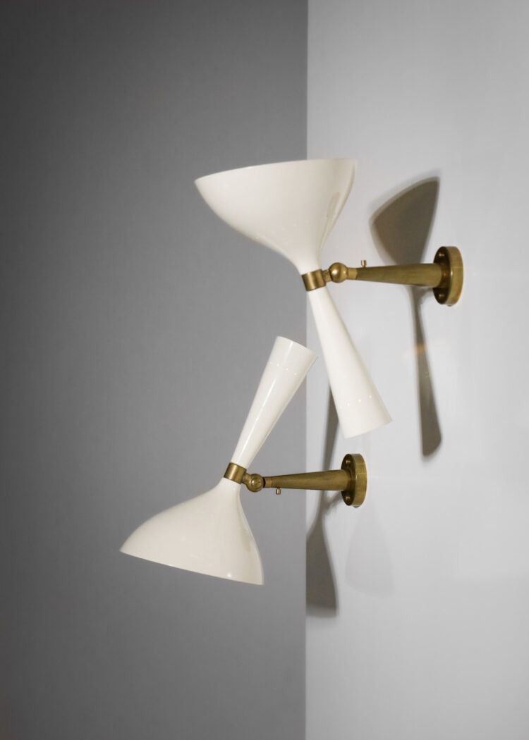 paire d_applique moderne italienne vintage style lumen RZ101