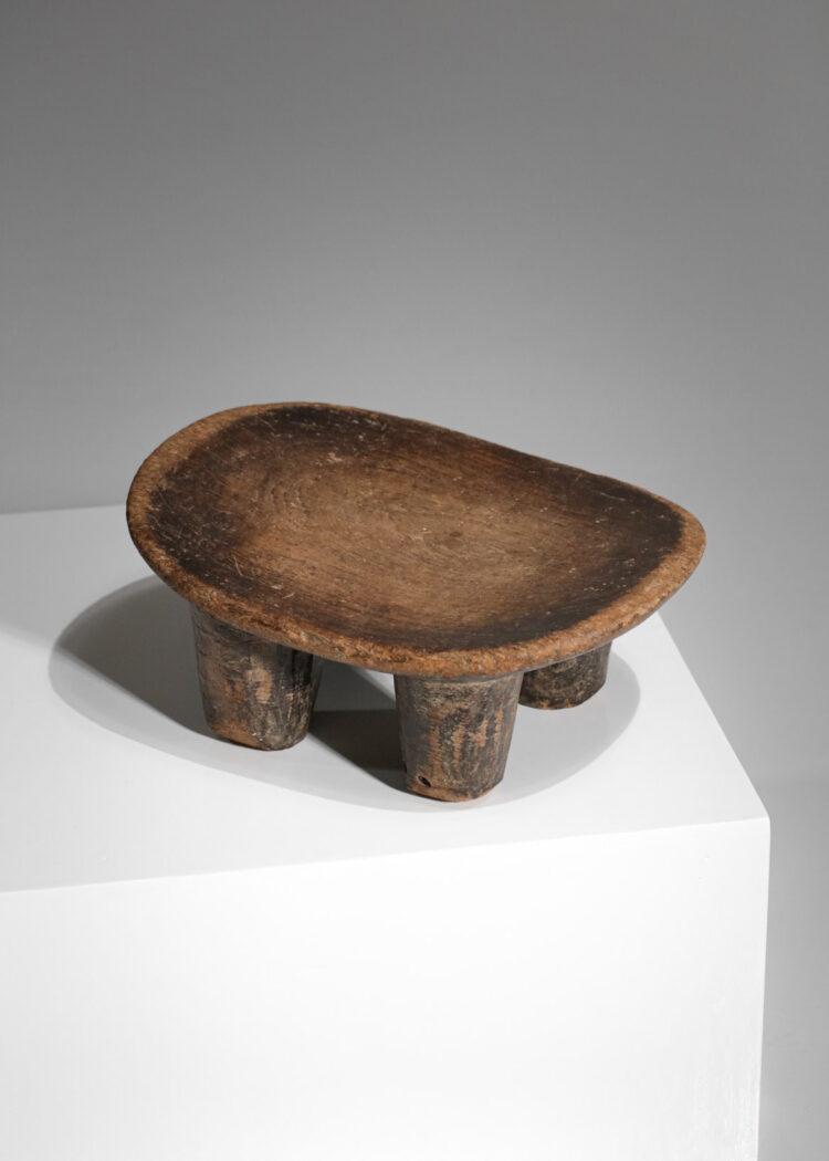 petits tabouret africain senoufo dogon en bois massif années 60