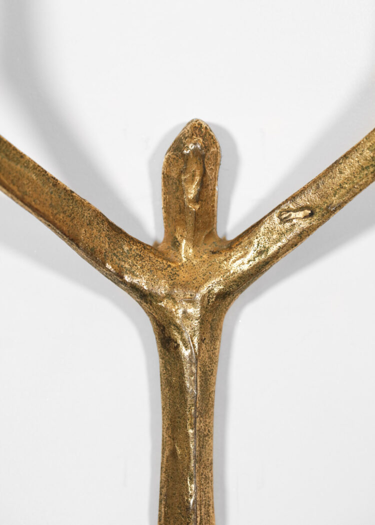suite de 3 appliques felix agostini en bronze doré C011