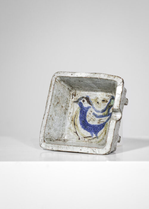 Cendrier en céramique Jean Derval oiseau années 50 atelier de Mûrier