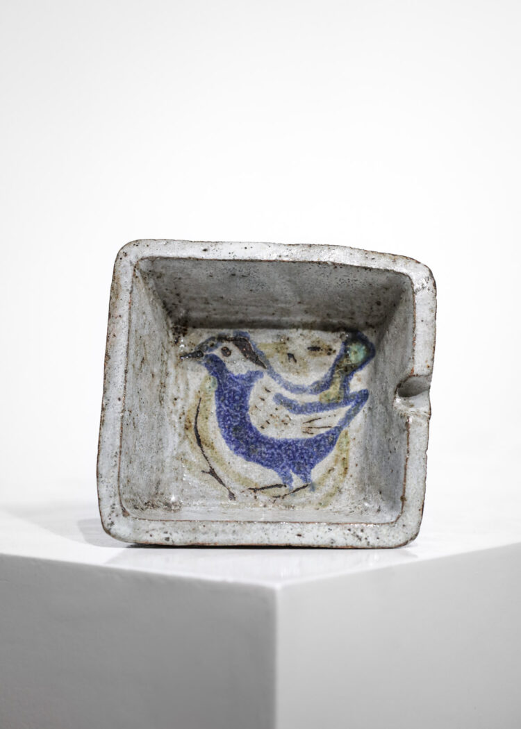 Cendrier en céramique Jean Derval oiseau années 50 atelier de Mûrier