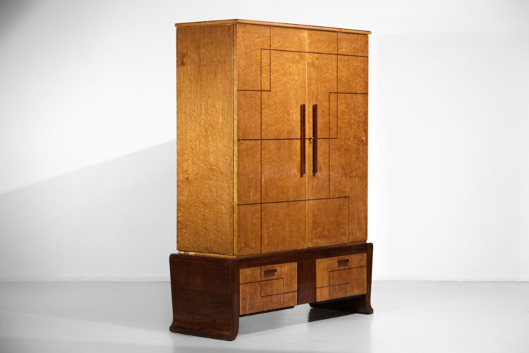 armoire italienne en bois de loupe style gio ponti - F265 - F266