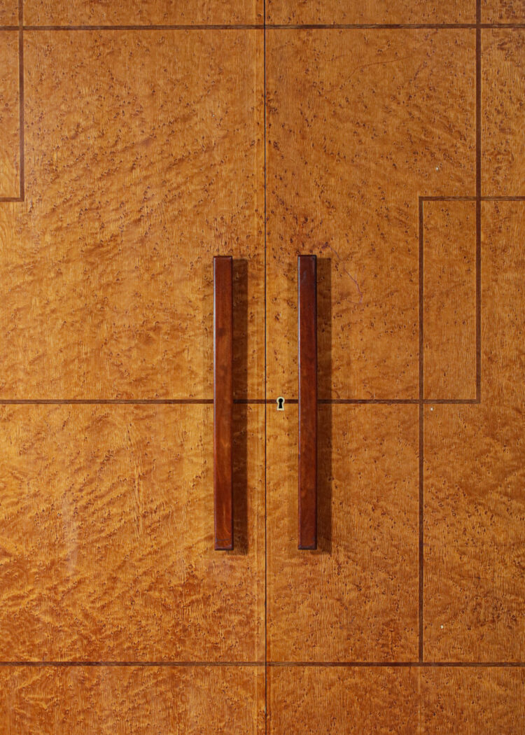 armoire italienne en bois de loupe style gio ponti - F265 - F266