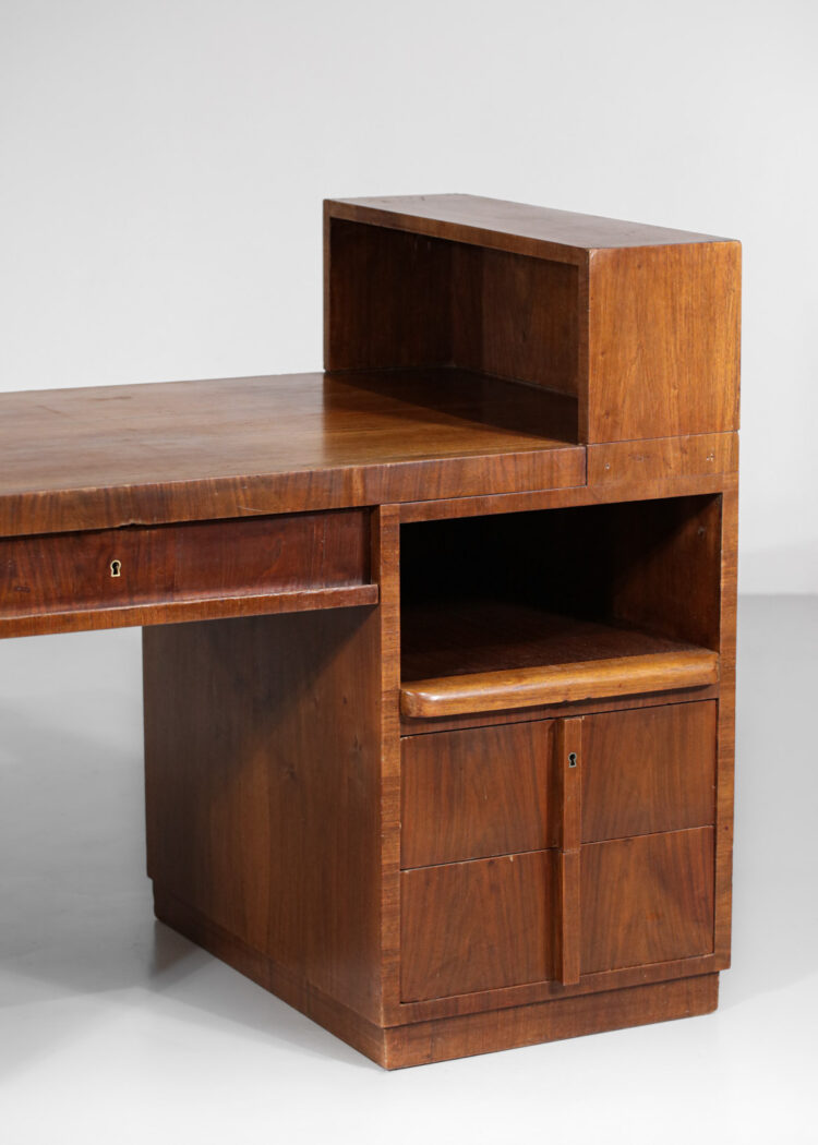 bureau moderniste en chêne des années 40 art déco