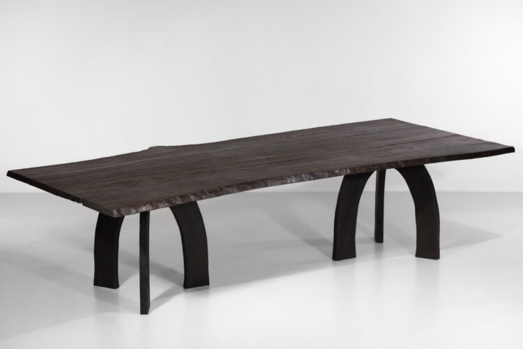 grande table à manger vincent vincent 80 20 bois brulé