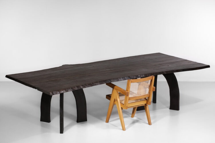 grande table à manger vincent vincent 80 20 bois brulé