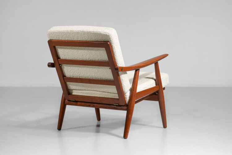 fauteuil hans wegner GE140 danois scandinave en teck E403