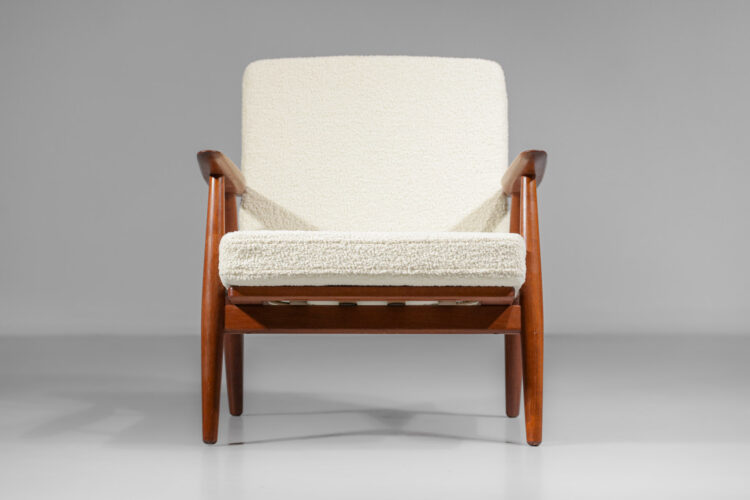 fauteuil hans wegner GE140 danois scandinave en teck E403