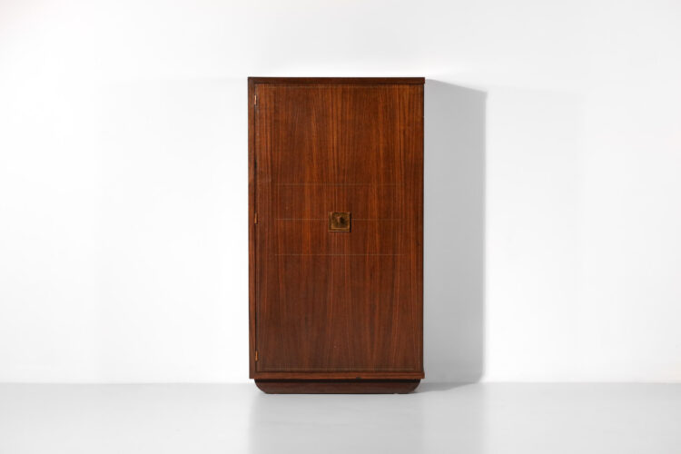 armoire André Sornay cloutée art déco années 40 acajou