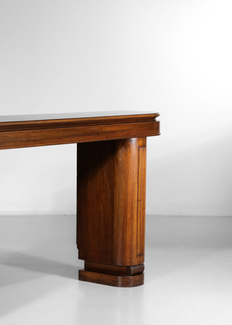 console française art déco design bois massif