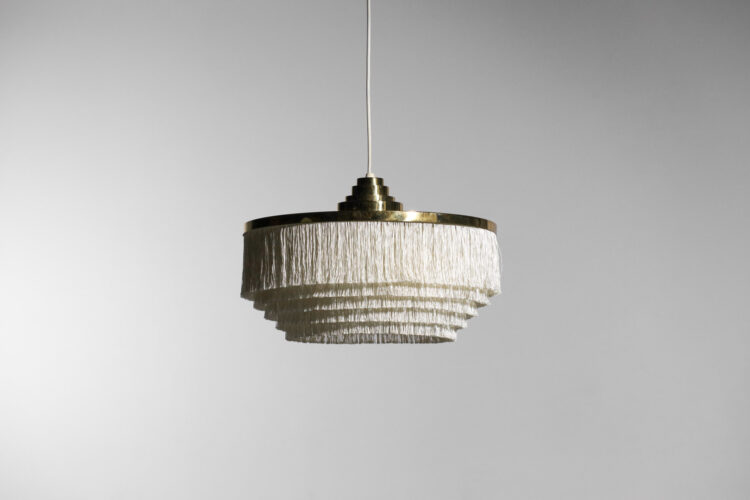 suspension hans agne jakobsson HAJ franges soie T603 beige - F766