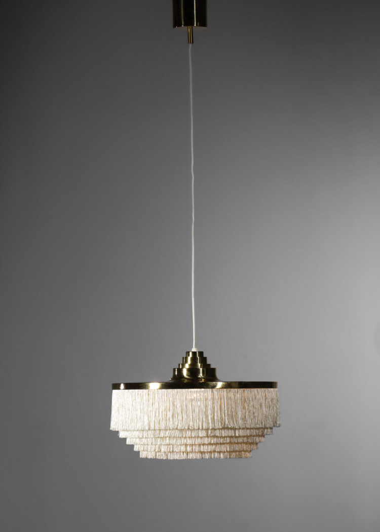 suspension hans agne jakobsson HAJ franges soie T603 beige - F766