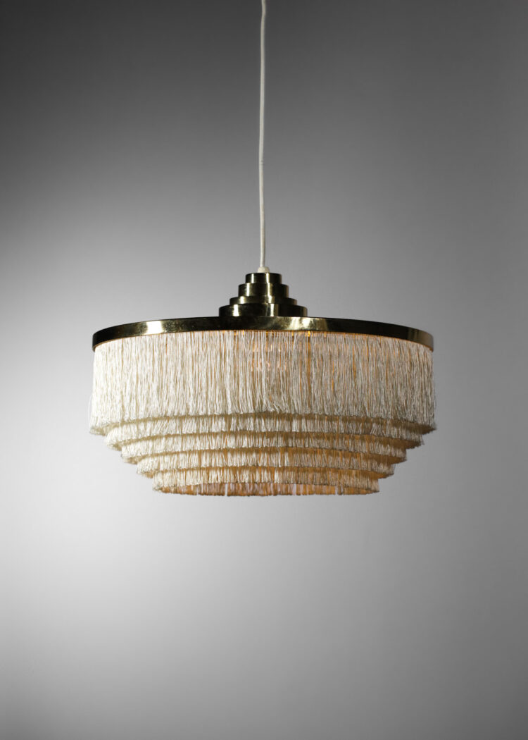 suspension hans agne jakobsson HAJ franges soie T603 beige - F766